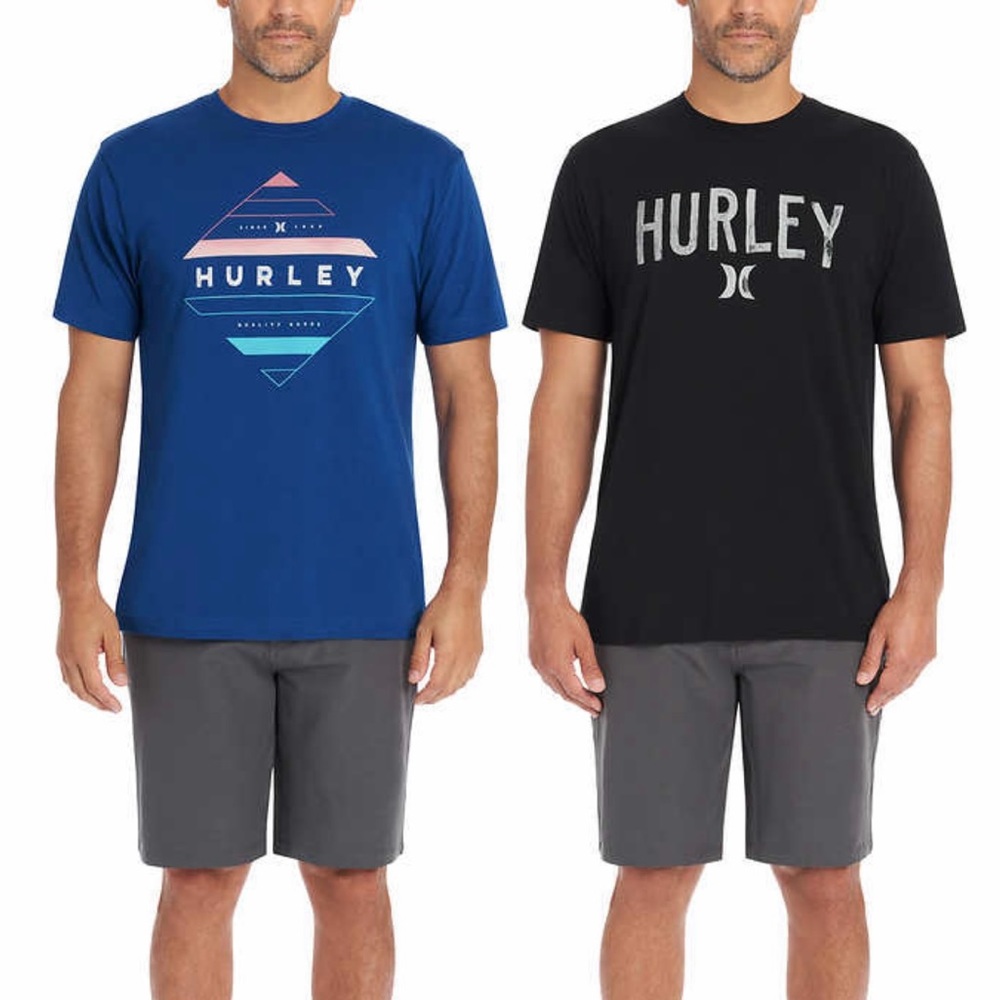New 2 pack Mens XL Hurley shirts